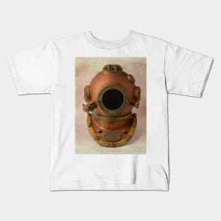 Copper Deep Sea Diving Helmet Kids T-Shirt